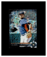 2017 Bowman Chrome Mini Prospects Black Shimmer Refractor BCP81 J.D. Davis /100
