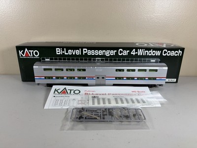 HO Kato Amtrak Bi Level Passenger 4 Window Coach Car 35-6031 Brand New