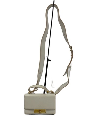 Alexander McQueen Skull Shoulder Bag Leather White