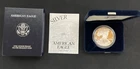 1999-P Proof American Silver Eagle Dollar $1 Box & COA