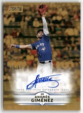 2025 Stadium Club #SCBA-AG Andrés Giménez Base Autographs Gold Foil #/50