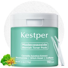 Kestper Madecassoside  Caffeine Toner 110 Count Pack of 1 , Green