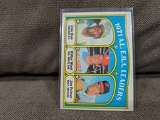 1972 TOPPS AL ERA LEADERS VIDA BLUE JIM PALMER CY YOUNG SHARP CLEAN NO CREASE