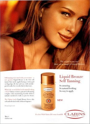 2000s   Clarins Bronze Tanning print ad   Y2K Fashion 2005   ADS.57