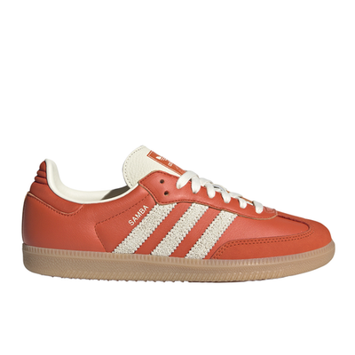 adidas Samba Og Lace Up Womens Orange Sneakers Casual Shoes JI2737
