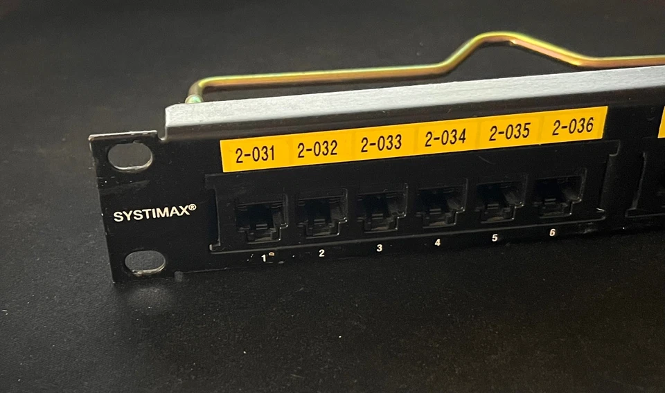 ☆ LOTE 2 Patch panel Systimax & General Cable cat. 5 GRATIS DISTRIBUIDOR CABLES - Imagen 3 de 3