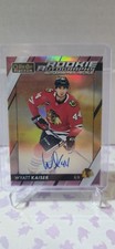 2024-25 O-pee-Chee PLATINUM Marquee Rookie Wyatt Kaiser Rookie Autograph Sunset 