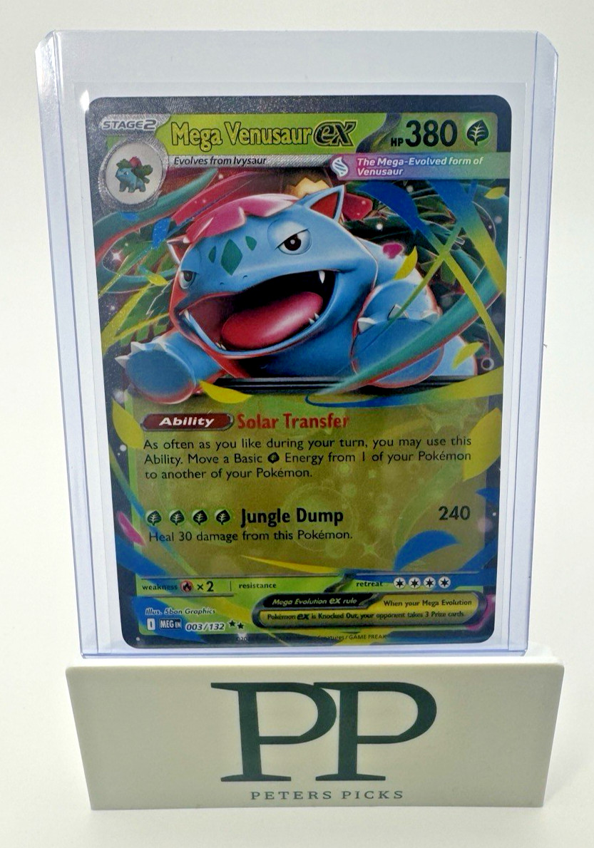 Pokemon TCG Mega Venusaur ex 003/132 Mega Evolution