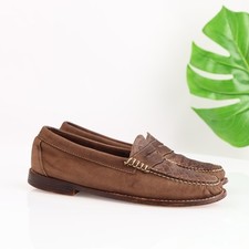 GH Bass Weejuns Womens Penny Loafers Size 9 Brown Leather Slip On Moc Toe Shoes