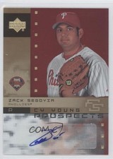 2007 Upper Deck Future Stars Cy Young Prospects Zack Segovia #CY-ZS Auto 2u3