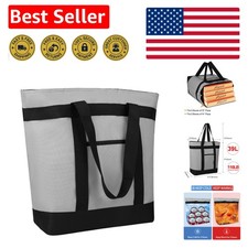 Keep Food Hot & Cold with Our Spacious Insulated Tote Bag for Delivery & Picnics