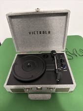 Victrola Journey Bluetooth Suitcase Record Player Built-In Speakers, Read Des