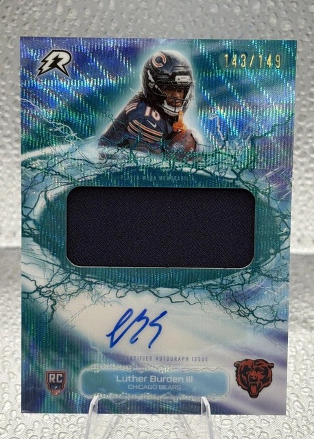2025 Topps Resurgence Luther Burden III Radial Rookie Patch Auto /149 RPA Bears