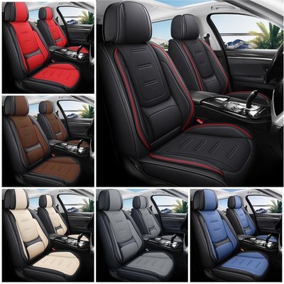Full Set Leather Seat Covers For Chevrolet Colorado 5 Seats Front Rear Protector