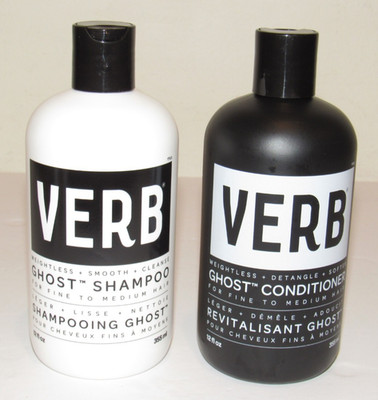 Verb Ghost Shampoo And Conditioner Set 12 Oz 355 mL Full Size Weightless