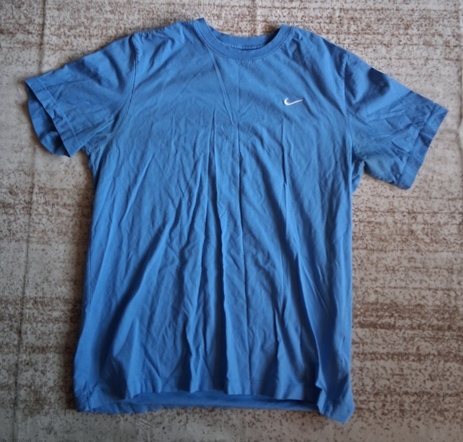 Nike The Nike Tee Logo T Shirt Mens Large Blue Short Sleeve Cotton Regular Fit