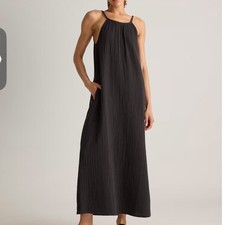 Quince 100% Organic Cotton Gauze Sleeveless Maxi Dress Size Small