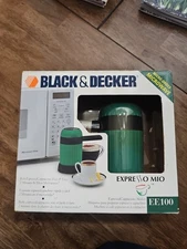 Black & Decker Mini Espresso Maker Mio EE100 Microwaveable Personal New In Box