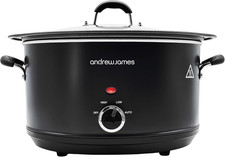 Andrew James 6.5L Slow Cooker – Sear-To-Simmer - Large Hob-Proof Aluminium Pot,