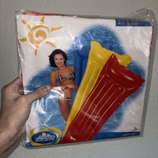 Vintage 2001 Intex The Wet Set Red Inflatable Pool Float New