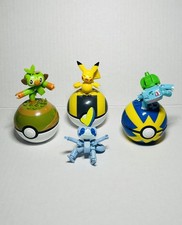 Mega Construx Pokemon Poke Ball Series Sobble, Grookey, Pikachu, Bulbasaur lot