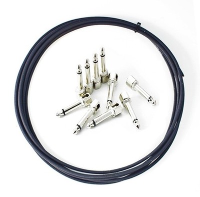 Evidence Audio SIS Solderless BLACK Patch Cable Kit 8 Plugs + 5ft of Monorail
