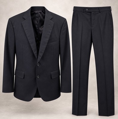 Brooks Brothers 1818 Suit Mens 42S Regent Wool Navy Union Made Trabaldo Togna