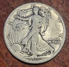 1916-P Philadelphia Walking Liberty Silver Half 50c VG