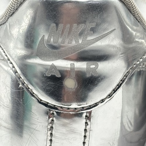 Size 10 Women’s Nike Air Force 1 SP Liquid Metal - Chrome 2019 AF1 Metallic Low - Picture 7 of 13