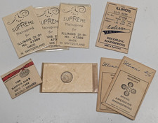 Lot of 8 NOS ILLINOIS WATCH MAINSPRINGS 21/0 Size - Various Brands
