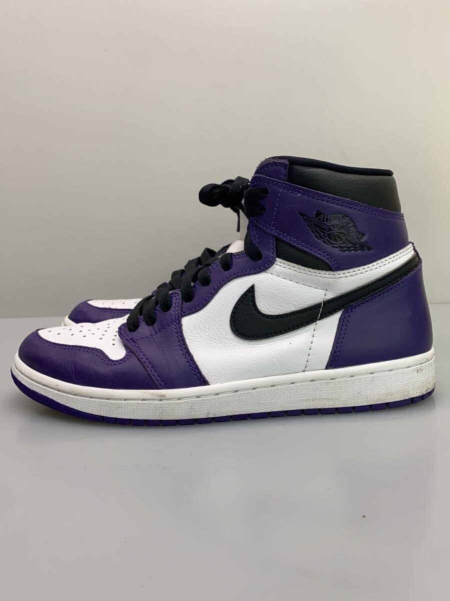 Nike High Top Sneakers AIR JORDAN 1 RETRO OG 26.5cm Purple Used | eBay 