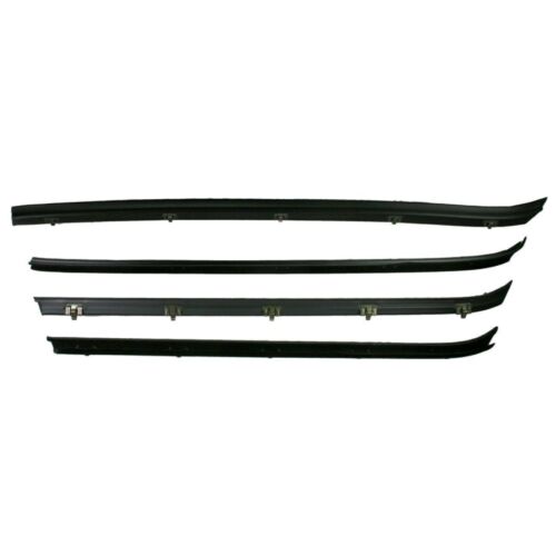 Front Door Window Run Sweep Felts Weatherstrip Seals Kit Set for Chevy GMC Truck - Picture 11 of 16