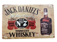 Jack Daniels Sign / Tennessee Whisky Signs / Alcohol Signs / Man Cave / Garage