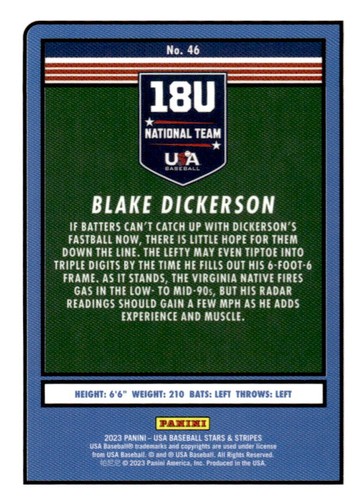 2023 Panini USA Baseball Stars & Stripes Trading Cards - You Pick! - Picture 46 of 98