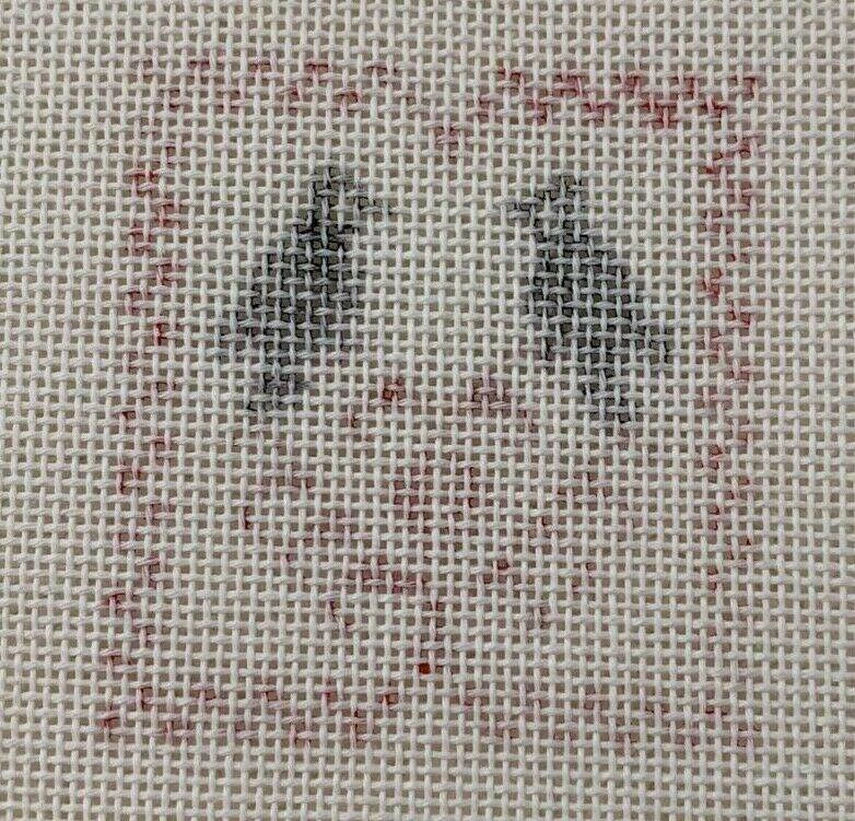 Unbranded Hand Painted Needlepoint Canvas Two Blackbirds on a Tree Amish Design - Image 3 of 4