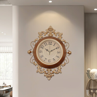16 Inch Wall Clock Silent Non-Ticking Wall Clock Battery Operated Home New