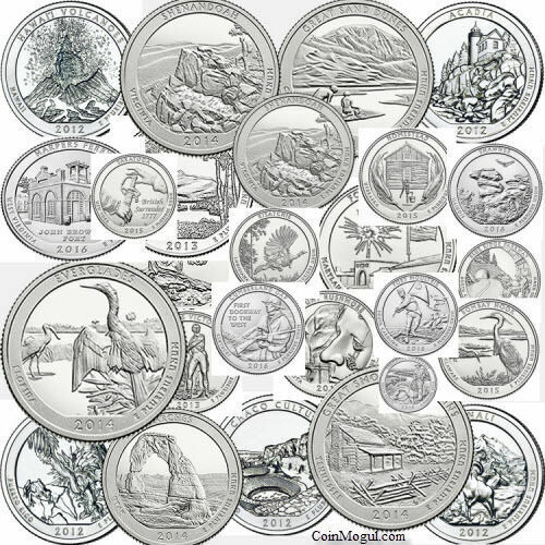 2010- 2021 P&D ATB National Park Quarters 112 Coins Complete Set U.S. Mint Coins