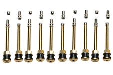 Workhorse Automotive TR572 Truck Tire Valves + Flow Through Caps, Pack of 10
