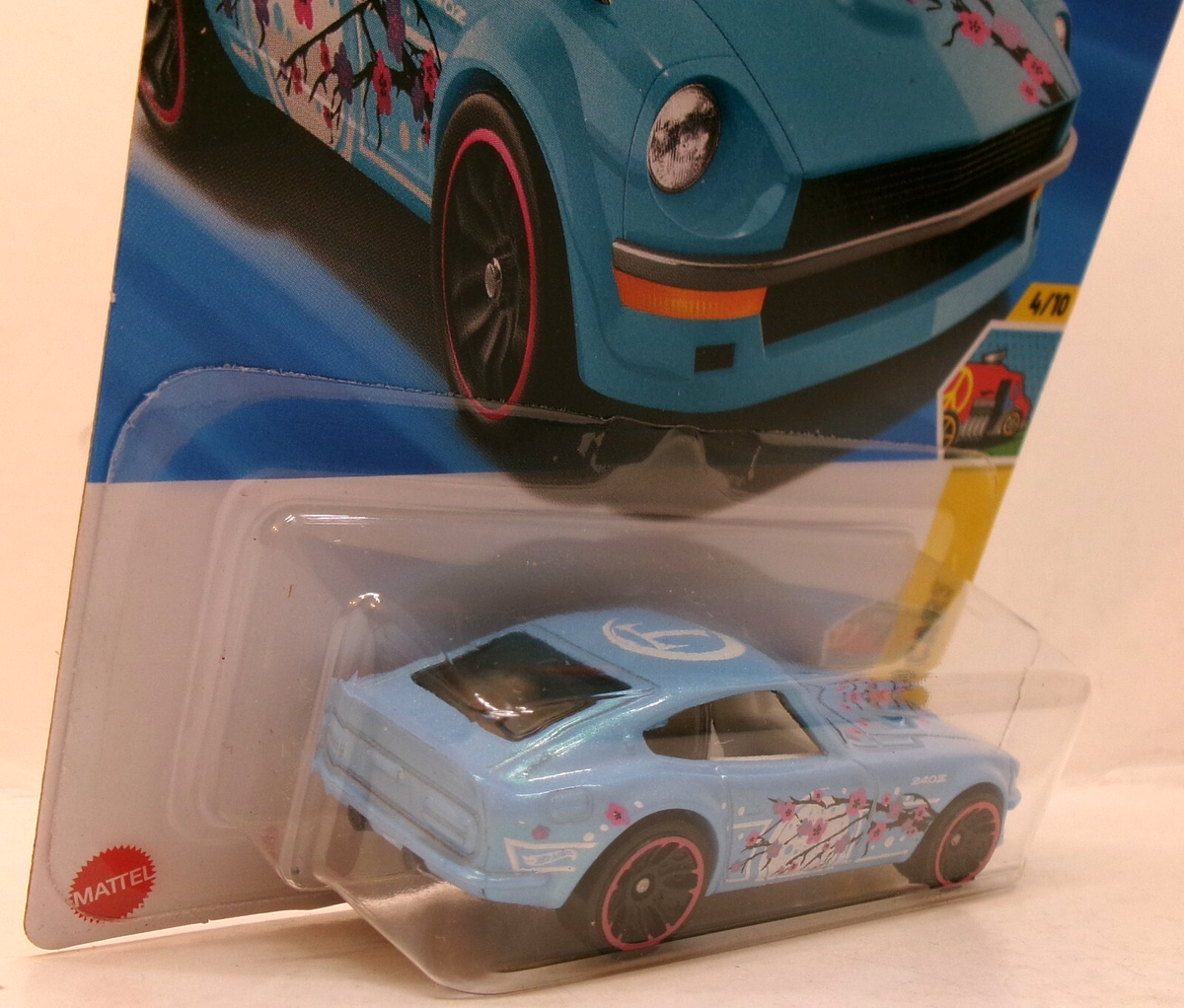2025 HOT WHEELS 1:64 HW ART CARS 4/10 BLUE DATSUN 240Z #62
