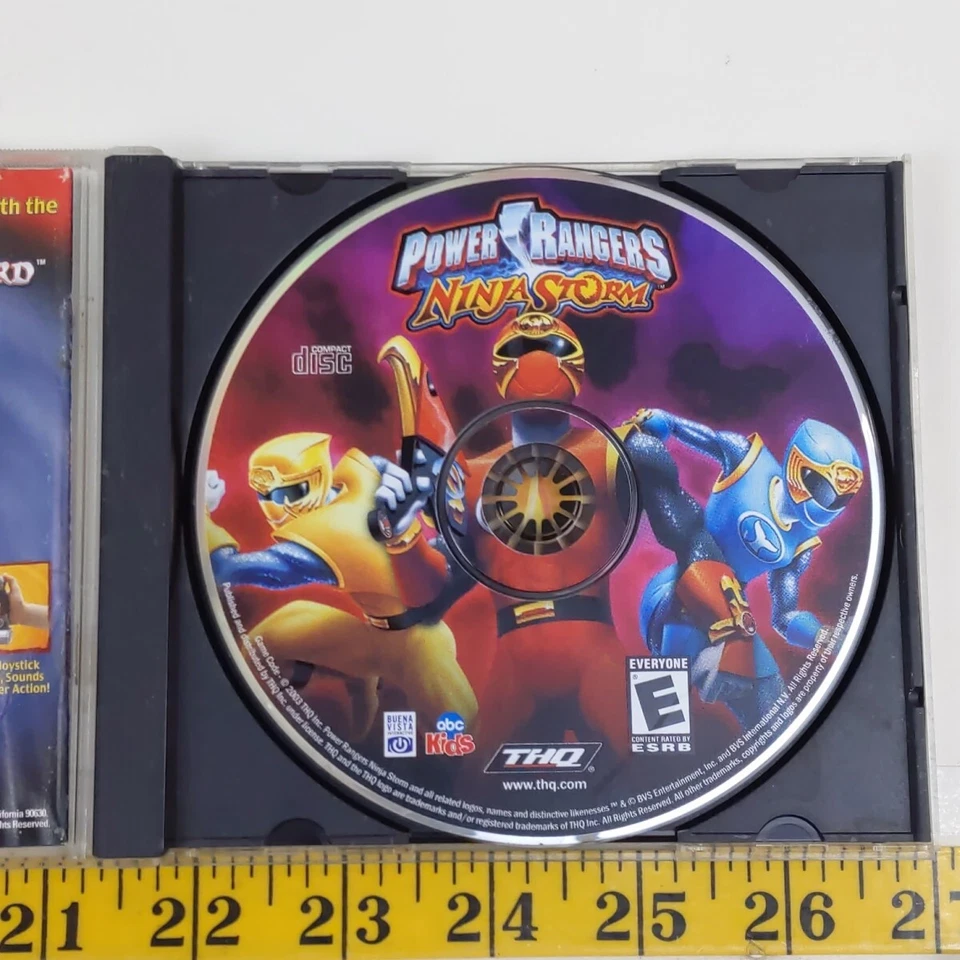 Power Rangers Ninja Storm ПК CD-ROM игра THQ 2004 Полный Протестирован Работает - Изображение 3 из 4