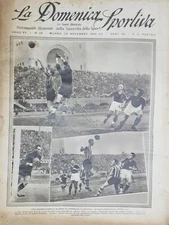 Rivista Sport - La Domenica Sportiva N. 48 - Bologna - Ambrosiana 0-1 1933