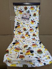 Novogratz Candy Corn Halloween Ghosts Throw Blanket Cat Bee Bat Ghost 60x70