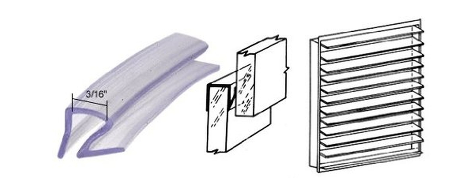 CRL Clear Jalousie and Louver Slat Vinyl 100 ft 100' (30.5 m) eBay
