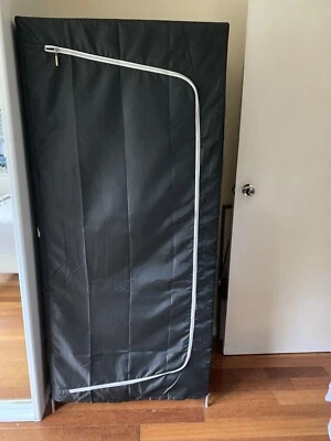 Ikea Black Fabric Portable Wardrobe X 2 Wardrobes Gumtree