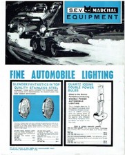 Sev Marchal Headlamps Fog Long Range Lamps Horns Orig. 1966 Sales Pamphlet Sev Marchal Headlamps Fog Long Range Lamps Horns Orig. 1966 Sales Pamphlet