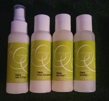 DevaCurl Hair Care Travel Kit  Shampoo Conditioner MORE Curly Wavy Hair 4 pcs