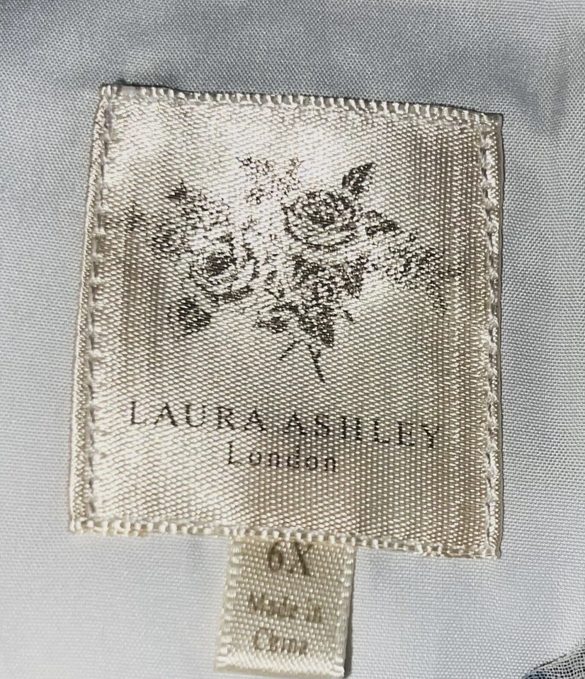 Vestido Primavera Enagua Multicapa Floral Marfil Laura Ashley Niñas Talla 6x Foto 4 de 4