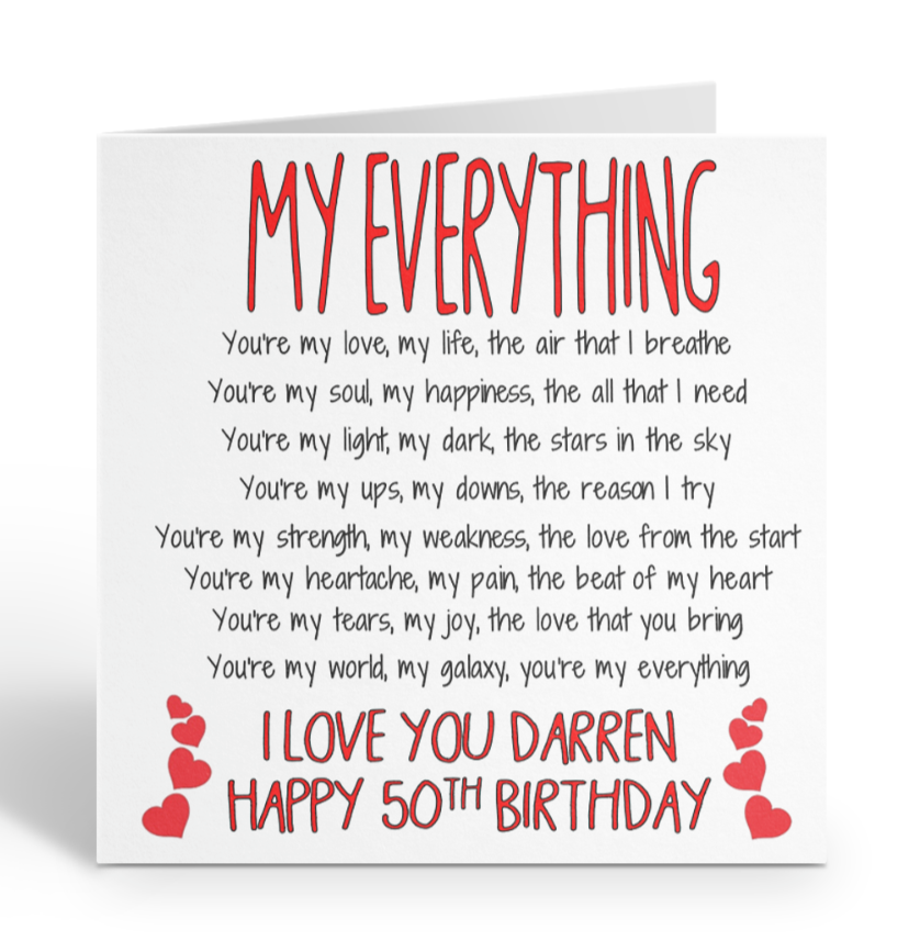 What Can I Write In My Husband S Birthday Card