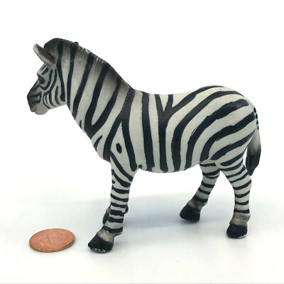 Schleich Zebra Toy Figure 1998 retired 14148 Play Zoo 3.25 inches