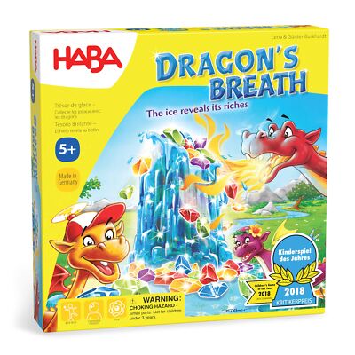 HABA Dragons Breath Award Winning Kids Board Game for Family Fun Age 5 Up